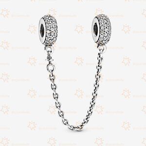 Pandora Sparkling Pavé Safety Chain Charm